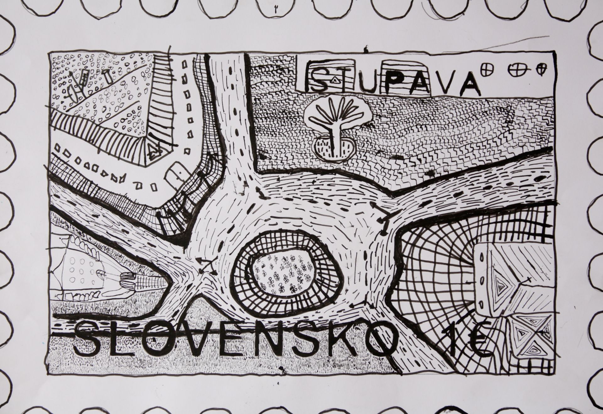 Martin Banáš - Návrh na poštovú známku - Stupava