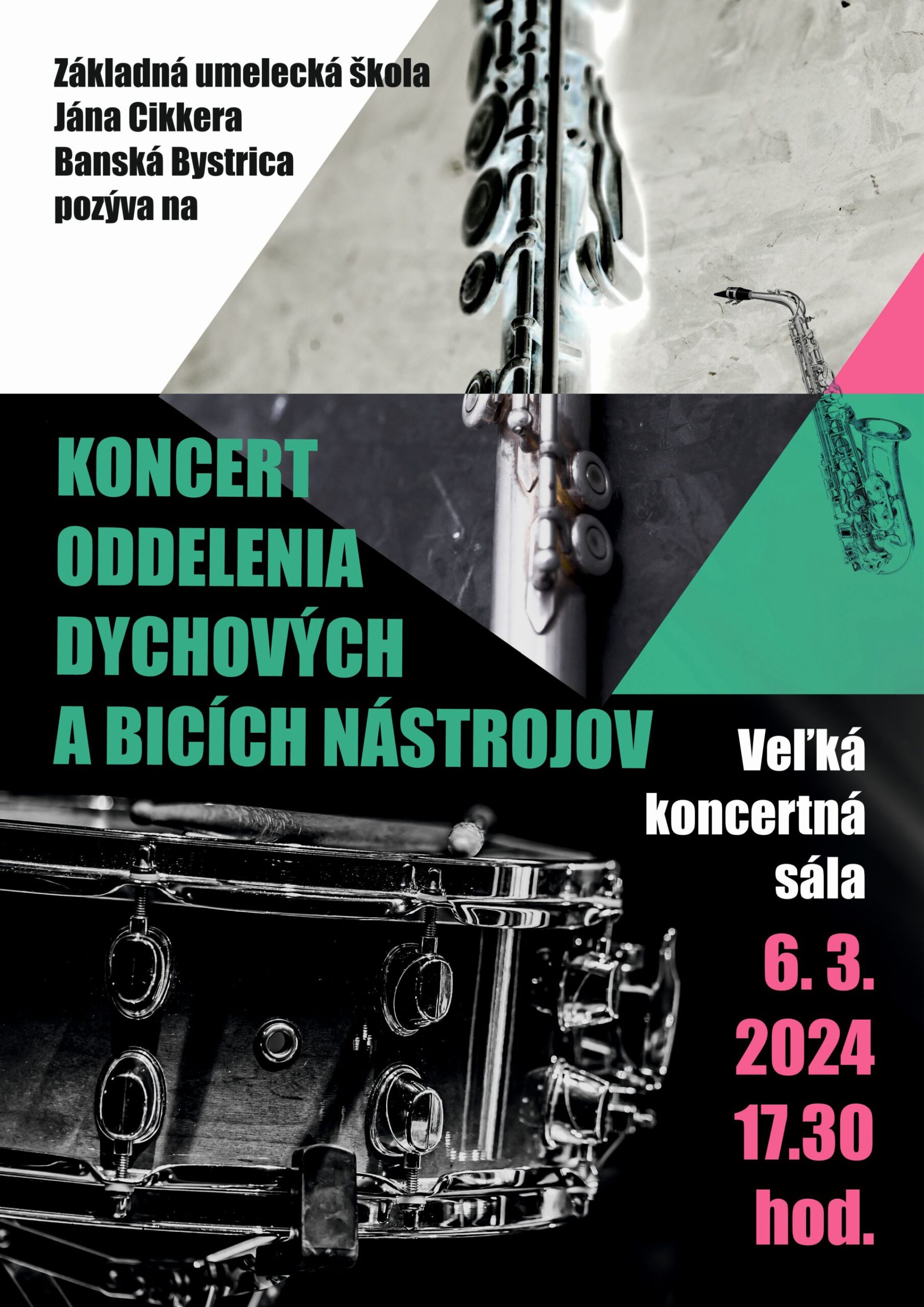 Koncert oddelenia dychy a bicie