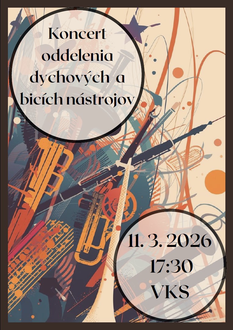 Koncert oddelenia dychových a bicích nástrojov 2026